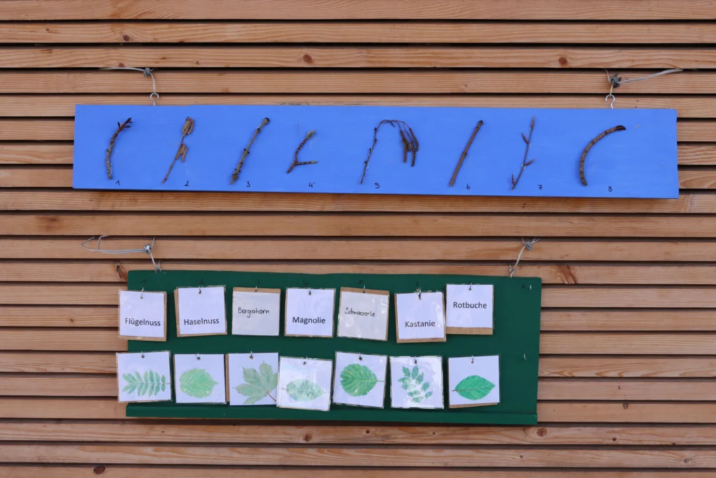 Ausstellungstafel im Außenbereich